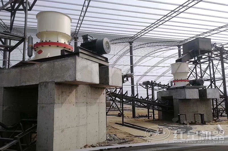 红星机器承建的碎石制沙现场 红星机器承建的碎石制沙现场