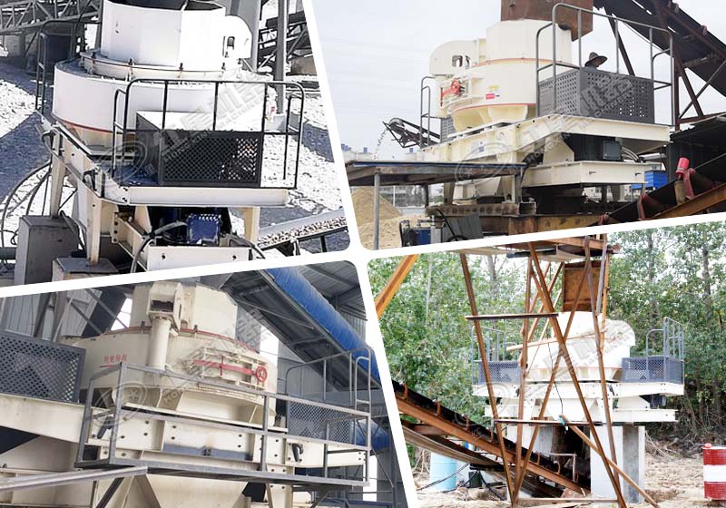 各种制砂现场